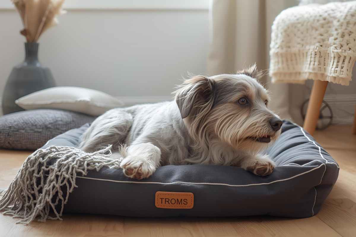 cane sulla sua cuccia