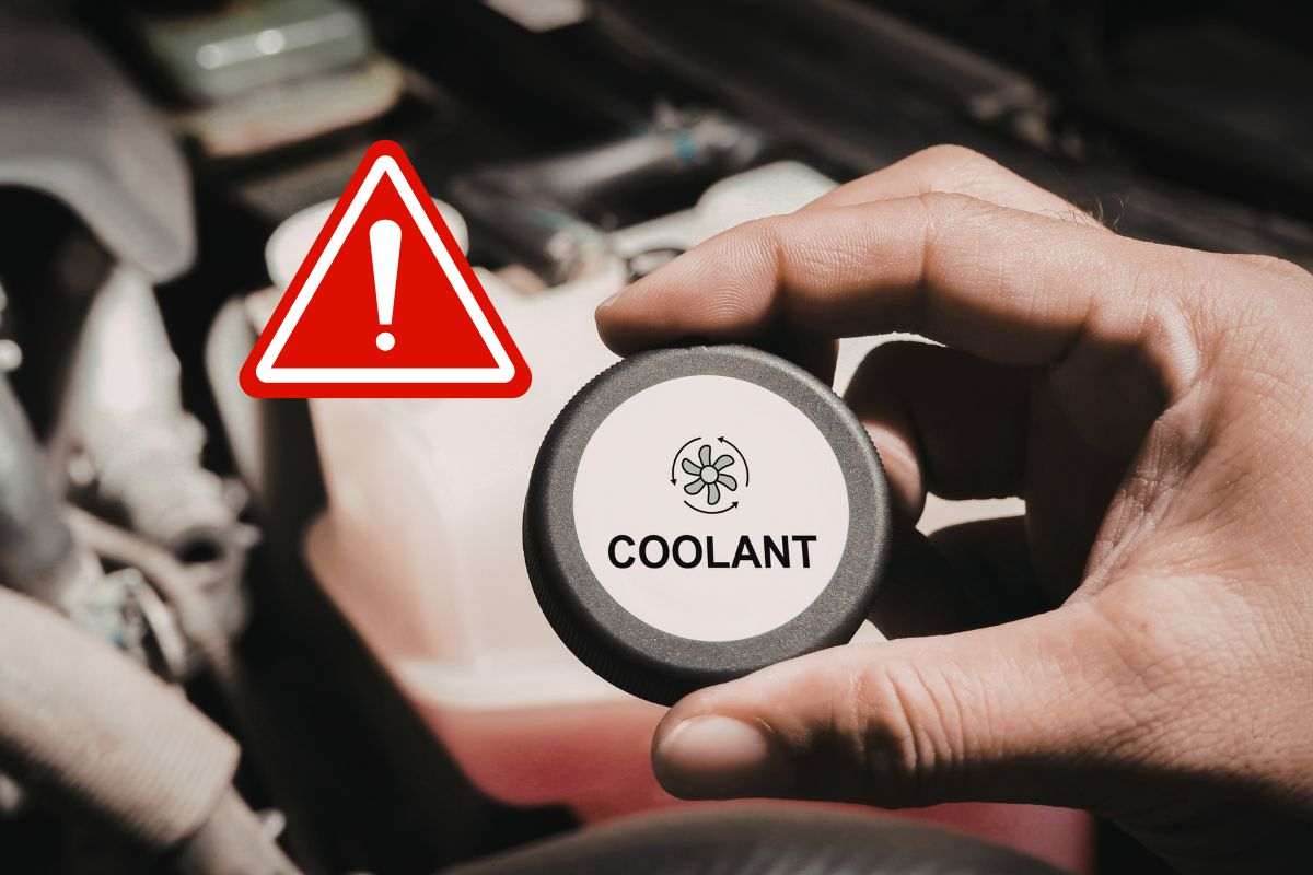 Versare liquido antigelo nel serbatoio radiatore