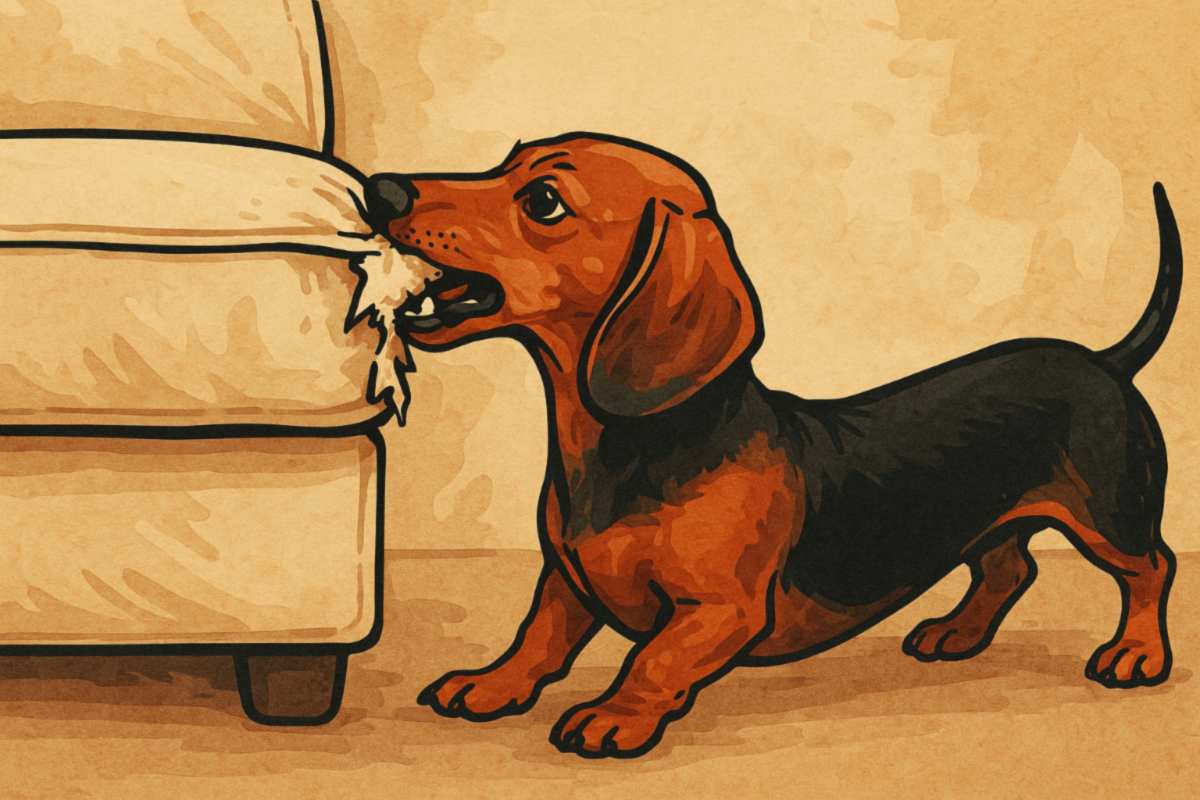 Come fare col cane che morde il divano?